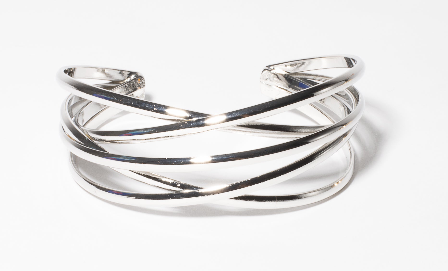 Silver Geo Bangle