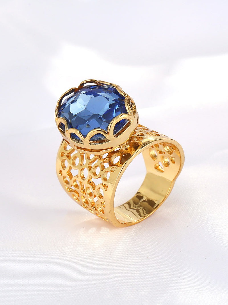 Blue Zircon Ring