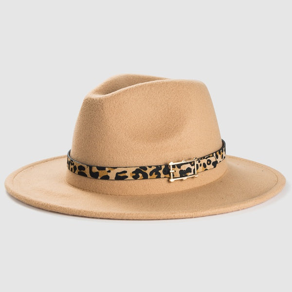Camel Leo Buckle Fedora