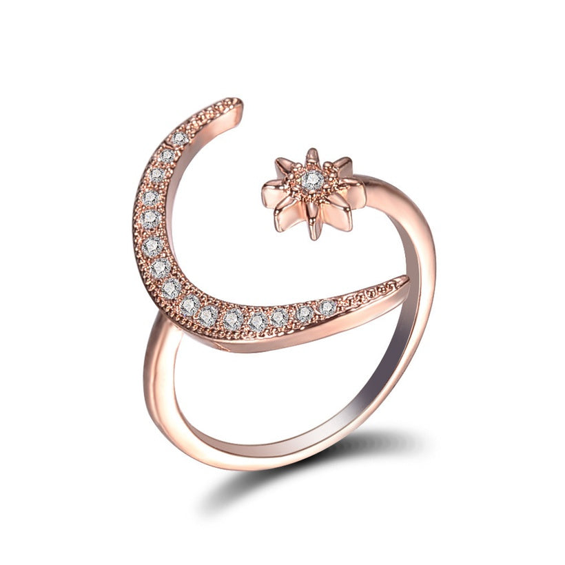 Star Moon Ring
