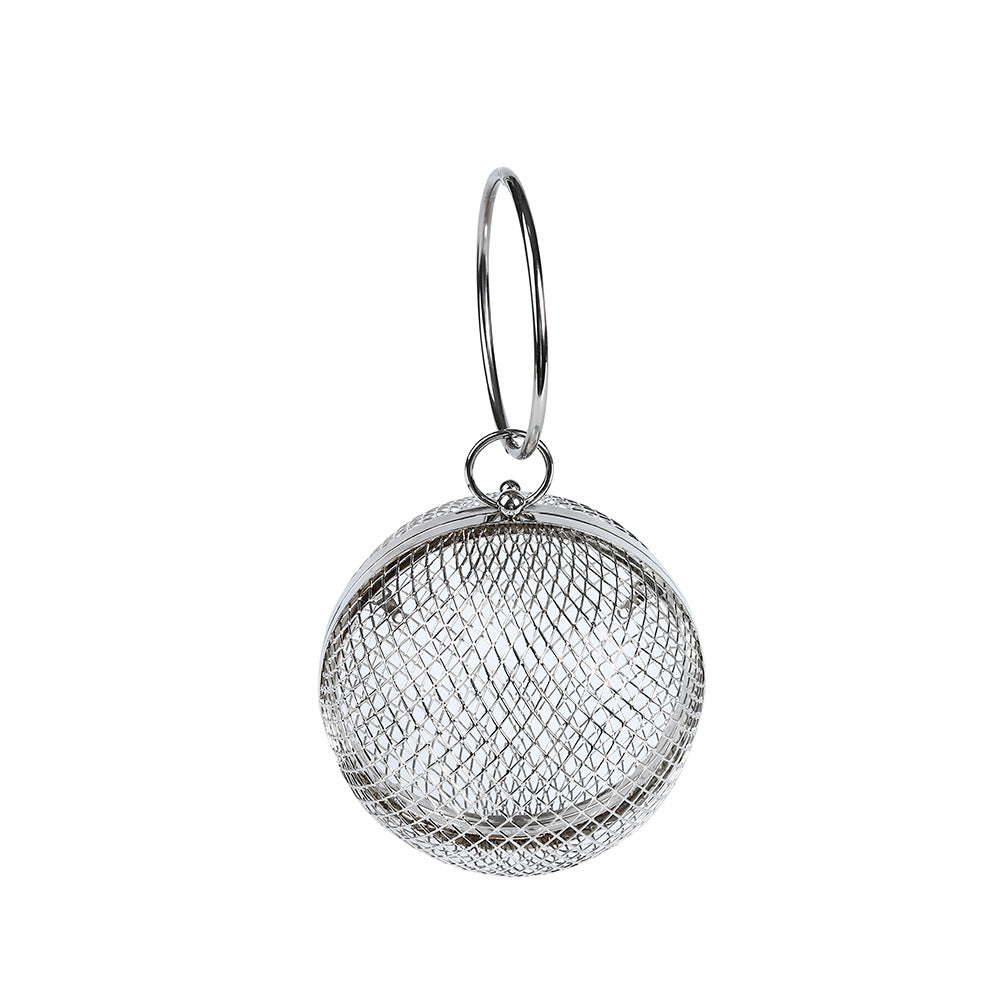 Silver Spherical Dinner Bag