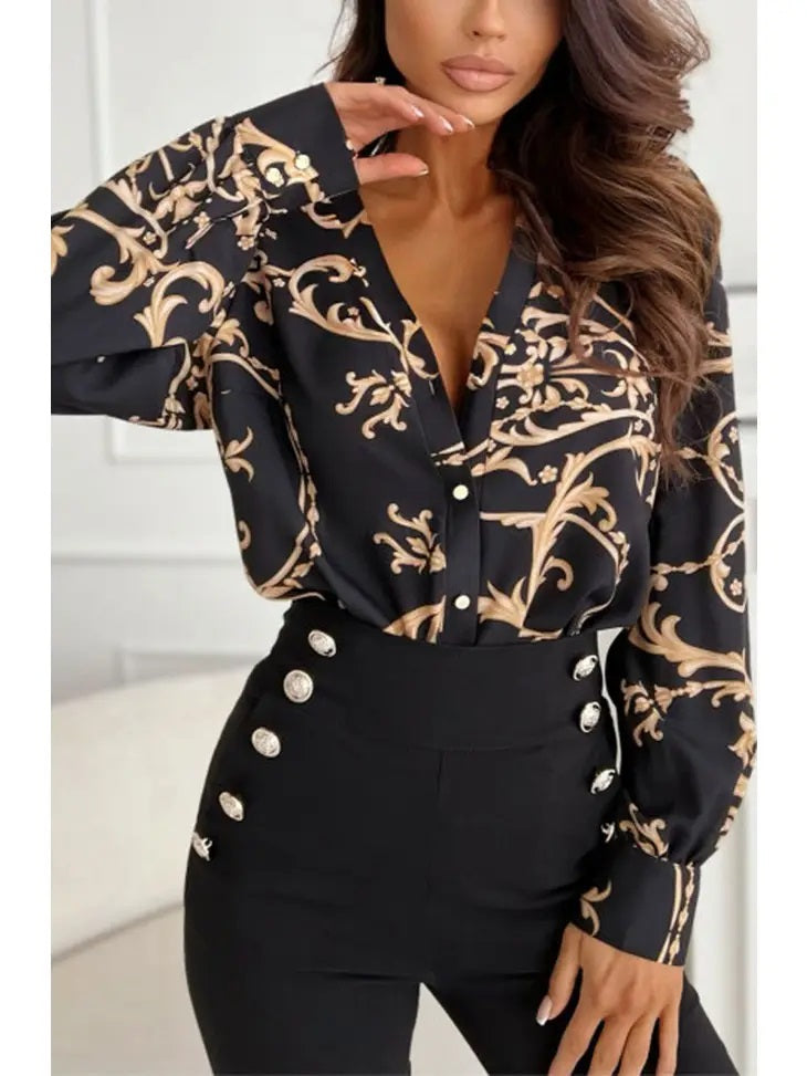 Paisley & Chain Blouse